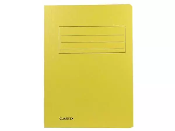 Een Class'ex dossiermap, 3 kleppen ft 23,7 x 34,7 cm (voor ft folio), geel koop je bij ShopXPress