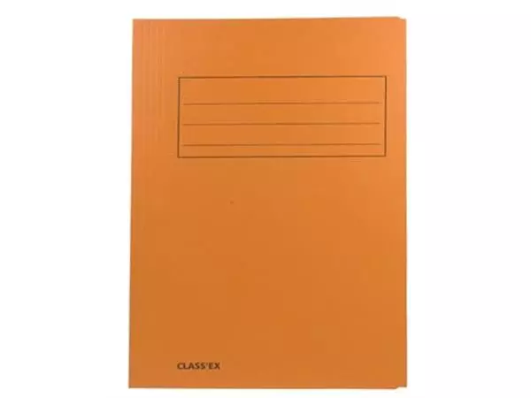 Een Class'ex dossiermap, 3 kleppen ft 23,7 x 34,7 cm (voor ft folio), oranje koop je bij ShopXPress