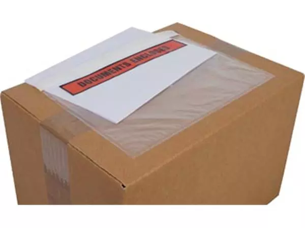 Een Cleverpack documenthouder Documents Enclosed, ft 230 x 157 mm, pak van 100 stuks koop je bij ShopXPress