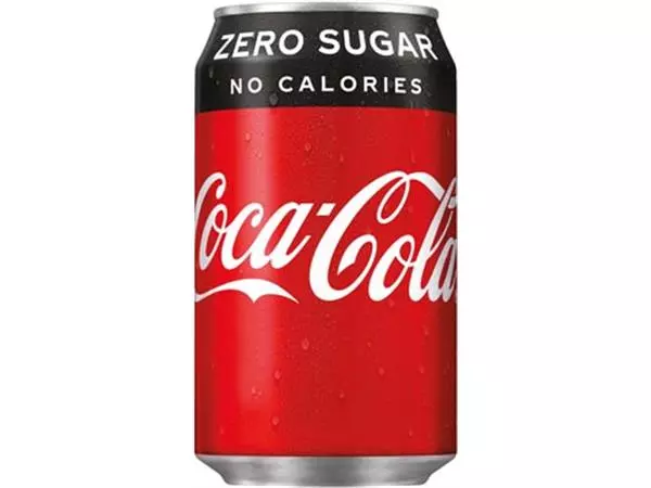 Een Coca-Cola Zero frisdrank, fat blik van 33 cl, pak van 24 stuks koop je bij ShopXPress