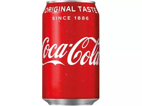 Een Coca-Cola frisdrank, fat blik van 33 cl, pak van 24 stuks koop je bij ShopXPress