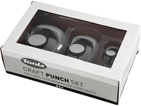 Een Creativ Company ponsen set, cirkel, set van 3 stuks (25 - 49 - 75 mm) koop je bij ShopXPress