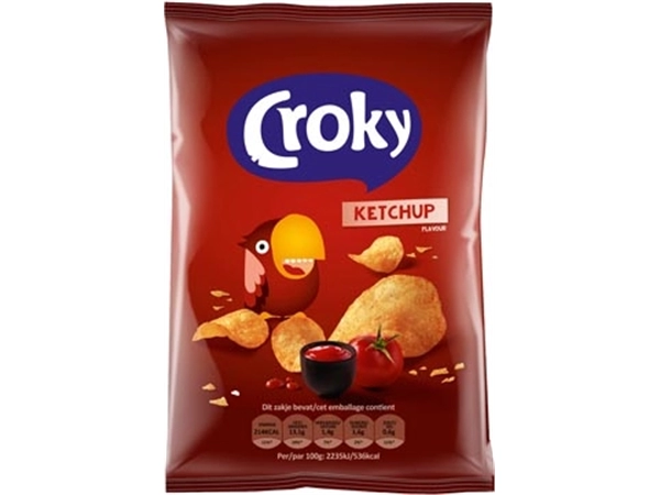 Een Croky chips ketchup, zakje van 100 g koop je bij ShopXPress