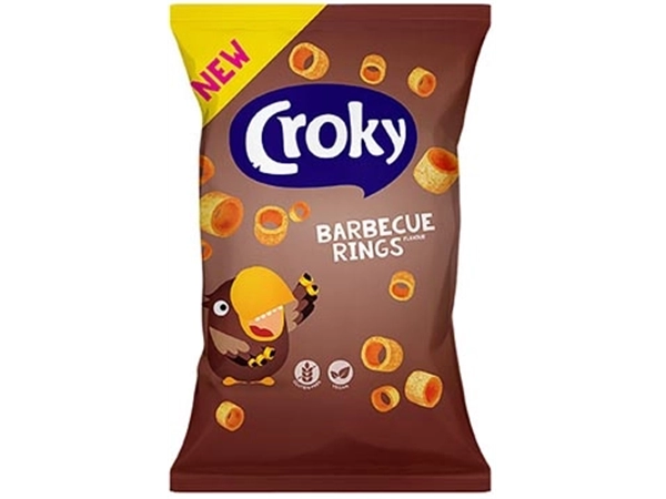 Een Croky rings barbecue, zakje van 75 g koop je bij ShopXPress