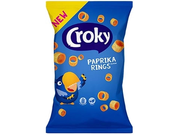 Een Croky rings paprika, zakje van 75 g koop je bij ShopXPress