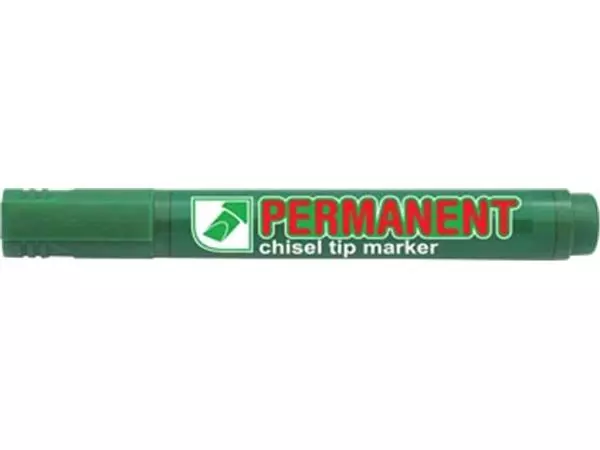 Een Crown permanent marker, schuine punt, schrijfbreedte 1 - 3 mm, groen koop je bij ShopXPress