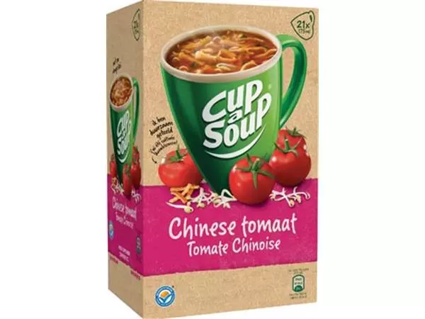 Een Cup-a-Soup Chinese tomaat, pak van 21 zakjes koop je bij ShopXPress