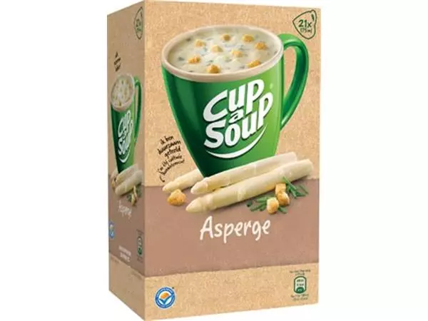 Een Cup-a-Soup asperge met kaas croutons, pak van 21 zakjes koop je bij ShopXPress