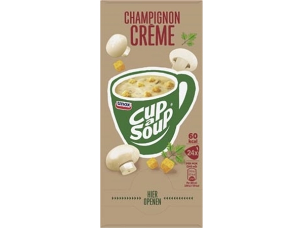 Een Cup a Soup champignon crème, 140 ml, pak van 24 porties koop je bij ShopXPress