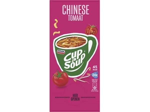 Een Cup-a-Soup chinese tomaat, pak van 24 zakjes koop je bij ShopXPress