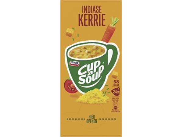 Een Cup-a-Soup indiase kerrie, pak van 24 zakjes koop je bij ShopXPress