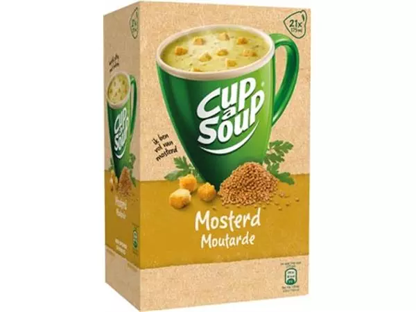 Een Cup-a-Soup mosterd, pak van 21 zakjes koop je bij ShopXPress