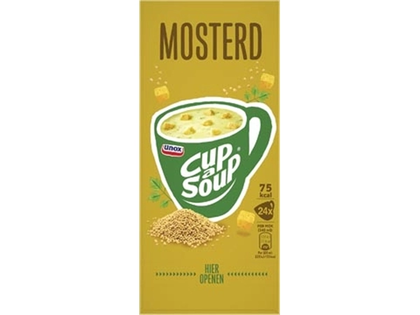 Een Cup-a-Soup mosterd, pak van 24 zakjes koop je bij ShopXPress