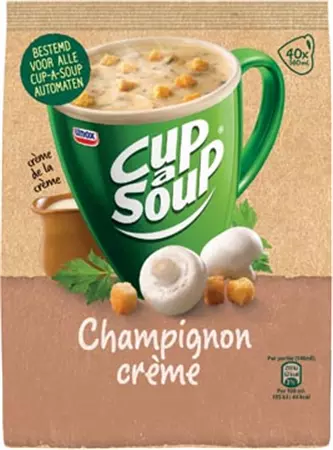 Een Cup-a-Soup vending, champignon, 140 ml, zak van 40 porties koop je bij ShopXPress