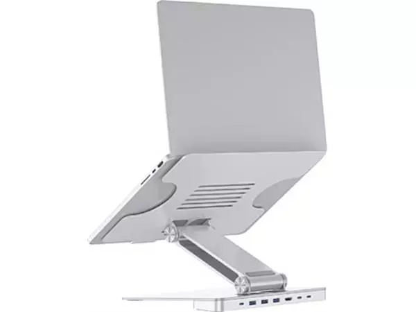 Buy your Desq laptopstandaard en USB-C dock, voor laptops tot 15,6 inch, zilver at Supplierz BV