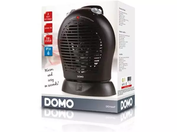 Een Domo warmeluchtblazer IP21, zwart koop je bij ShopXPress