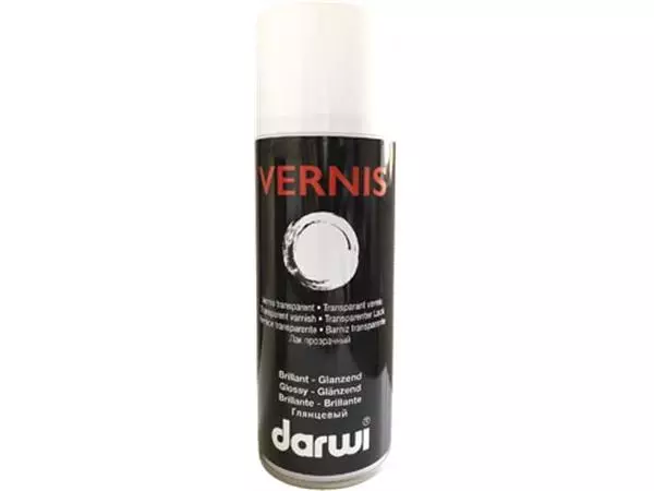 Een Darwi vernis, spuitbus van 400 ml, glanzend koop je bij ShopXPress