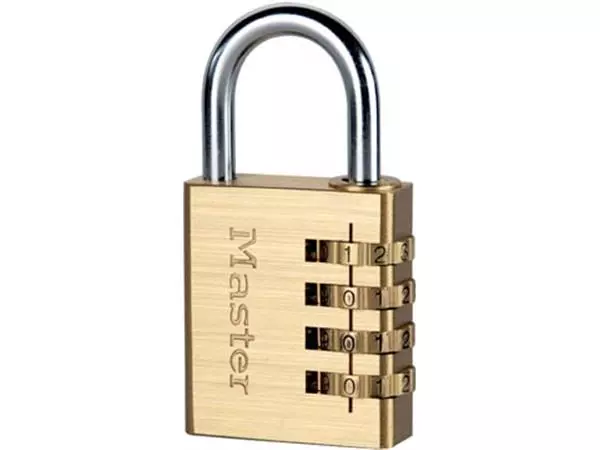 Een De Raat Master Lock hangslot met combinatieslot, model 604EURD koop je bij ShopXPress