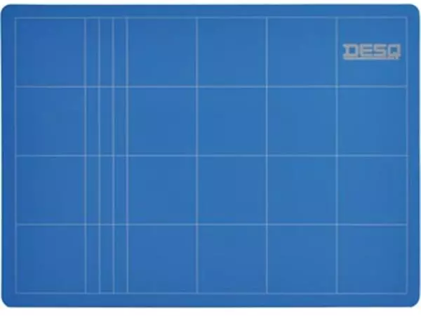 Een Desq snijmat, 3-laags, blauw, ft 22 x 30 cm koop je bij ShopXPress