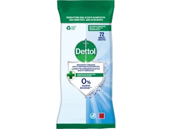 Vous pouvez acheter un Dettol lingettes nettoyantes désinfectant, paquet de 72 pièces chez Supplierz BV