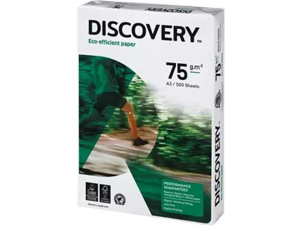 Een Discovery kopieerpapier ft A3, 75 g, pak van 500 vel koop je bij ShopXPress