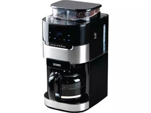 Een Domo koffiezetapparaat Grind and Brew, digitaal, 1,5 liter, zwart koop je bij ShopXPress
