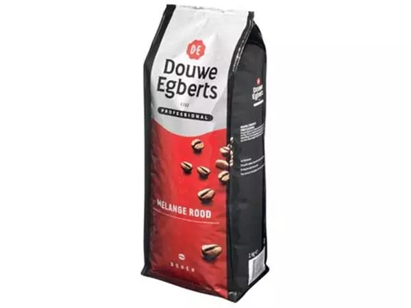 Een Douwe Egberts gemalen koffie Melange Rood, standaard, pak van 1 kg koop je bij ShopXPress