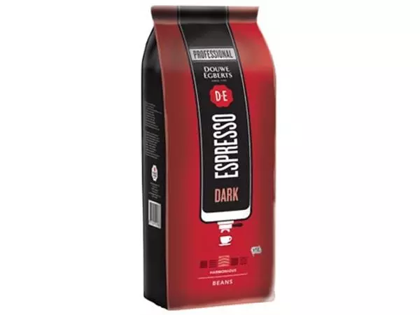 Een Douwe Egberts koffiebonen, espresso Dark, pak van 1 kg koop je bij ShopXPress