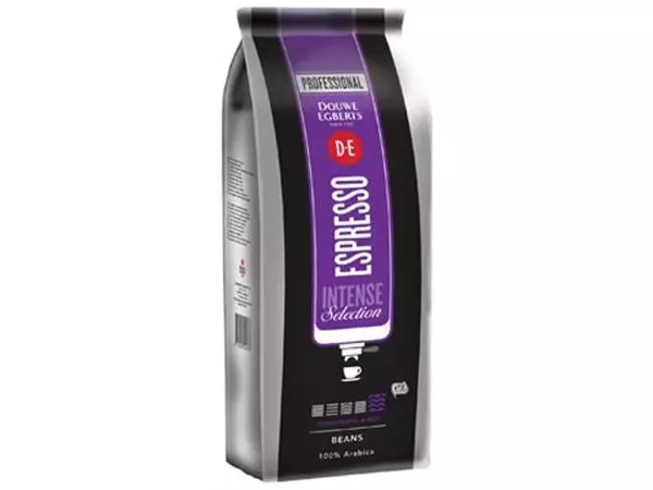 Een Douwe Egberts koffiebonen, espresso Intense, pak van 1 kg koop je bij ShopXPress