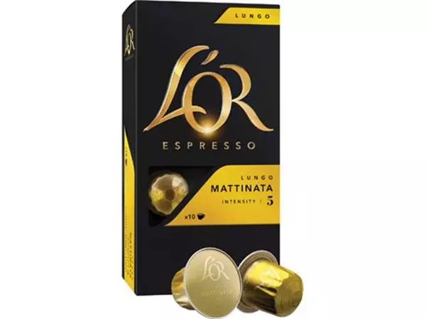 Een Douwe Egberts L'Or Intensity koffiecapsules, Mattinata, pak van 10 stuks koop je bij ShopXPress