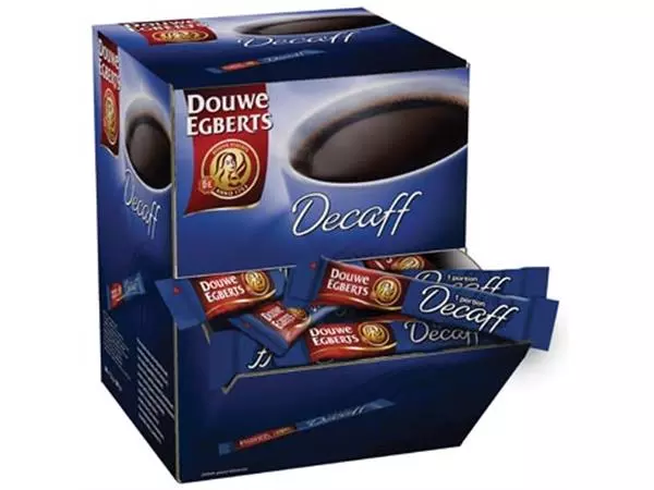 Een Douwe Egberts oploskoffie, Decaff, 1,5 g, doos van 200 stuks koop je bij ShopXPress