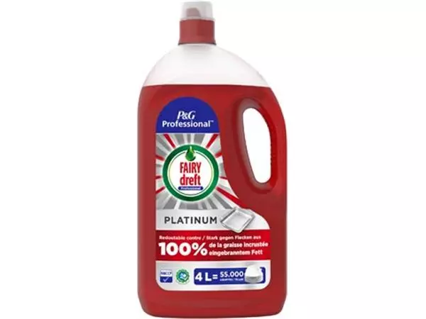 Een Dreft Professional afwasmiddel Platinum, fles van 4 l koop je bij ShopXPress