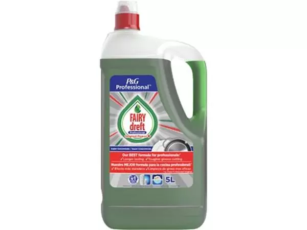 Een Dreft Professional afwasmiddel extra clean, fles van 5 l koop je bij ShopXPress