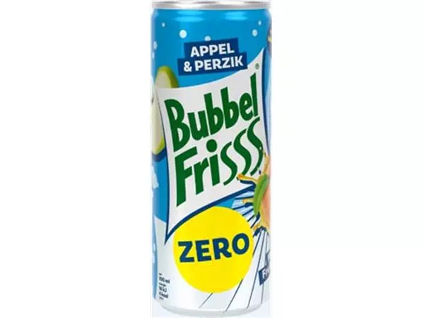 Een Dubbelfrisss Bubbelfrisss Appel Perzik Zero 25 cl, pak van 12 stuks koop je bij ShopXPress