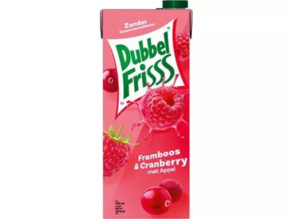Een Dubbelfrisss Framboos & Cranberry 1,5 l, pak van 8 stuks koop je bij ShopXPress