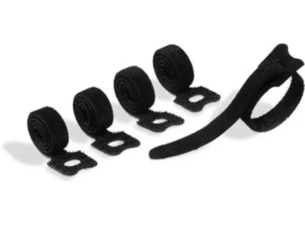 Een Durable Cavoline Grip Tie kabelbinder met klittenband, zwart, pak van 5 stuks koop je bij ShopXPress