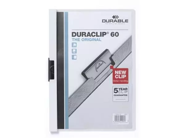 Een Durable Klemmap Duraclip Original 60 wit koop je bij ShopXPress