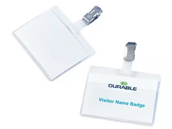Een Durable badge met clip koop je bij ShopXPress