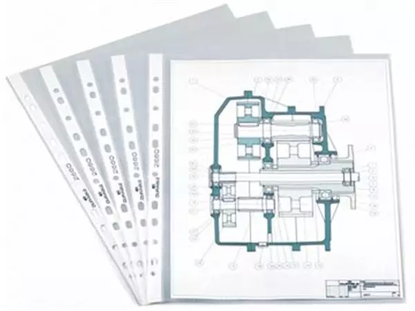 Een Durable geperforeerde showtas, ft A4, 11-gaats perforatie, 60 micron koop je bij ShopXPress