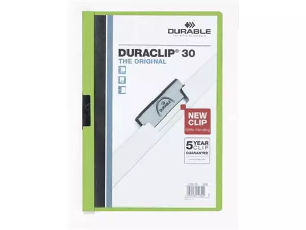 Een Durable klemmap Duraclip Original 30 groen koop je bij ShopXPress