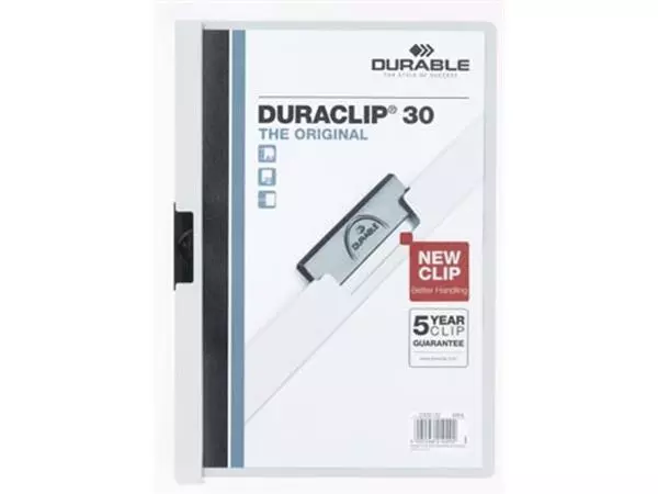 Een Durable klemmap Duraclip Original 30 wit koop je bij ShopXPress