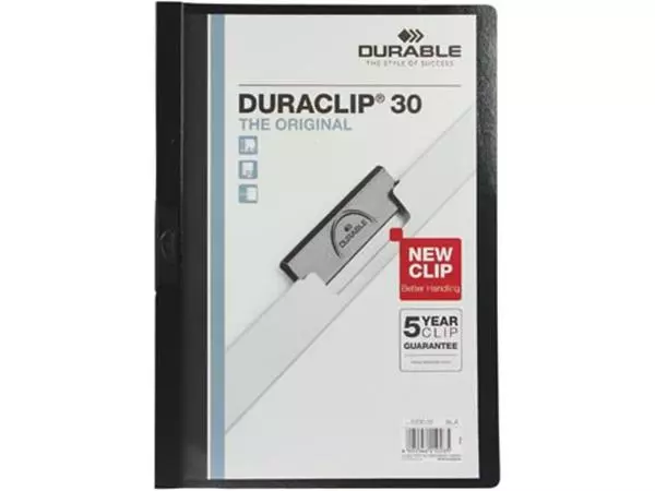 Een Durable klemmap Duraclip Original 30 zwart koop je bij ShopXPress