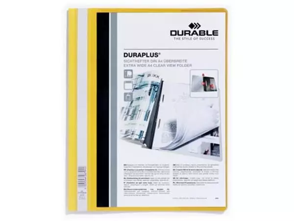 Een Durable personaliseerbare snelhechtmap Duraplus geel koop je bij ShopXPress