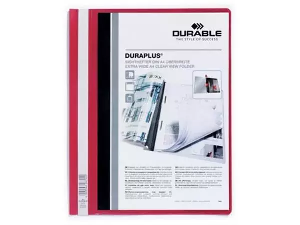 Een Durable personaliseerbare snelhechtmap Duraplus rood koop je bij ShopXPress
