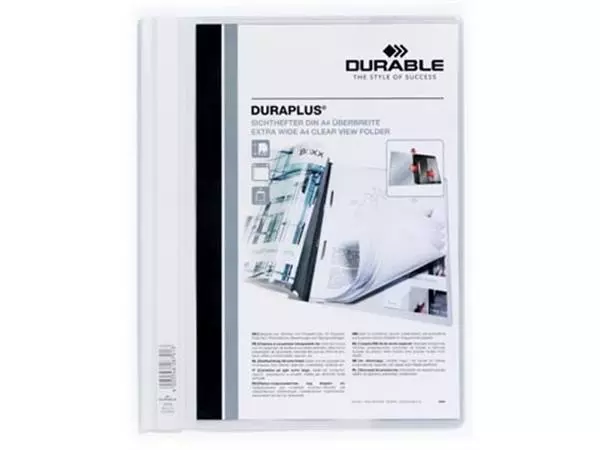 Een Durable personaliseerbare snelhechtmap Duraplus wit koop je bij ShopXPress