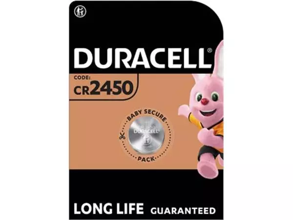 Een Duracell knoopcel Specialty Electronics CR2450, blister van 1 stuk koop je bij ShopXPress