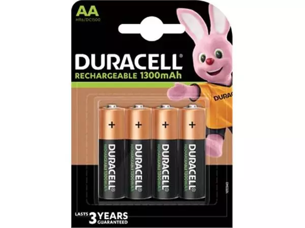 Een Duracell oplaadbare batterijen Recharge Plus AA, blister van 4 stuks koop je bij ShopXPress