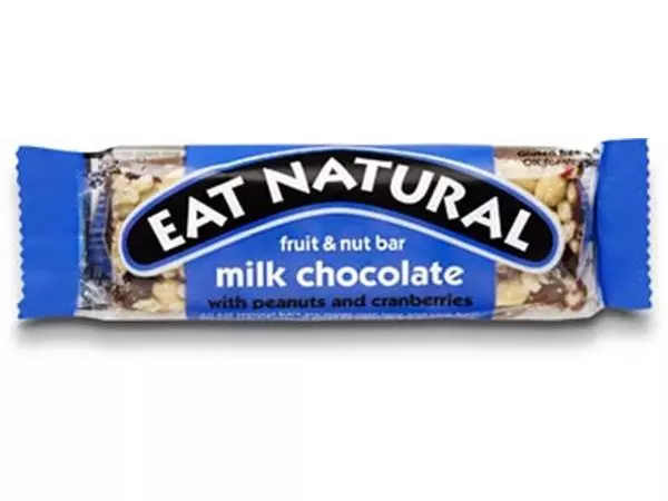 Een Eat Natural reep, fruit - noten - melkchocolade, 45 g, pak van 12 stuks koop je bij ShopXPress