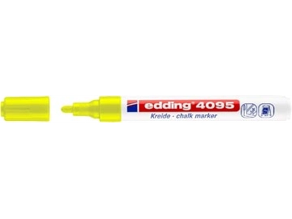 Een Edding Krijtmarker e-4095 neon geel koop je bij ShopXPress