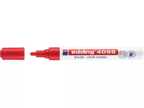 Een Edding Krijtmarker e-4095 rood koop je bij ShopXPress